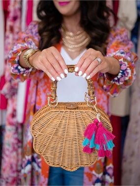 Brooke Webb x Anna & Ava Straw Purse